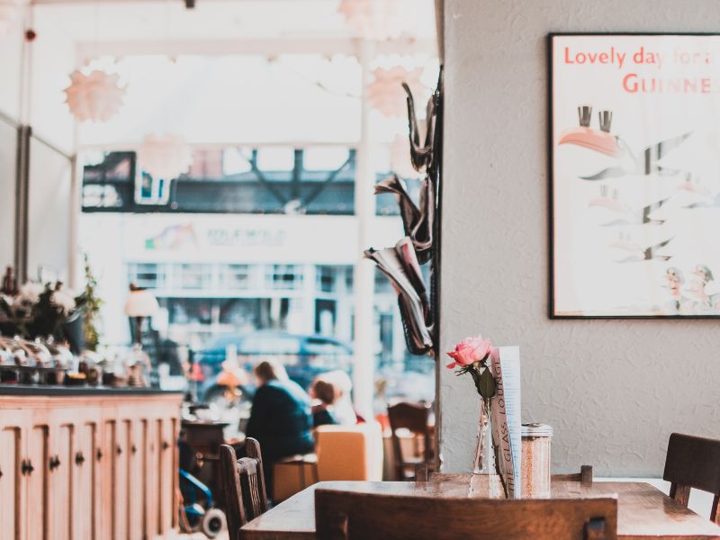A coffee shop as the ideal writing spot